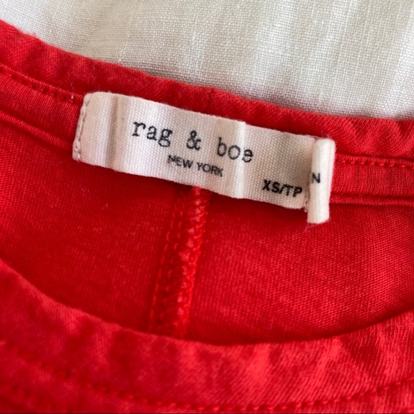 Orange t-shirt Rag & Bone - Picture 4 of 12